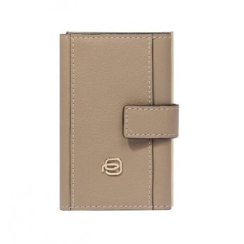 Чехол для кредитных карт PIQUADRO LYRA PP5649W92R/MBE коричневый/бежевый Чехол для кредитных карт PIQUADRO LYRA PP5649W92R/MBE коричневый/бежевый