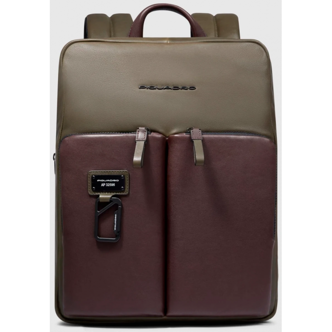 Рюкзак PIQUADRO HARPER коричневый/зеленый CA6311AP/VETM