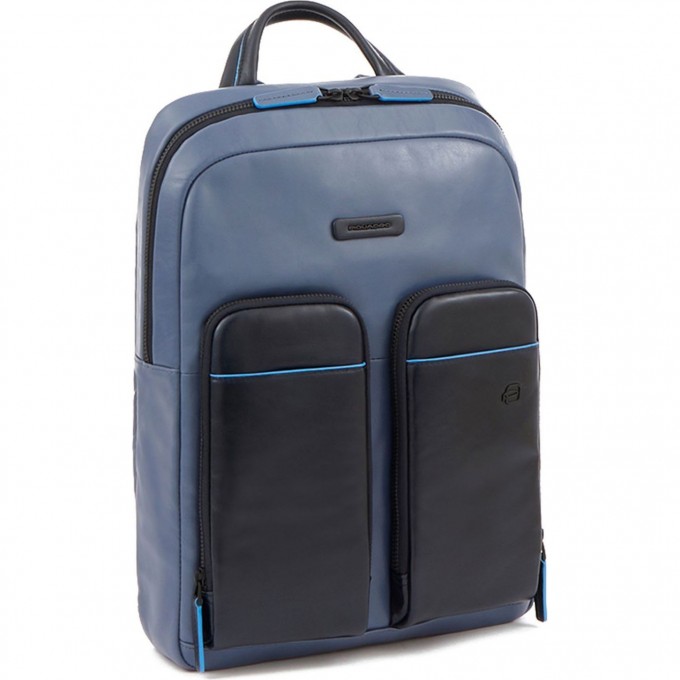 Рюкзак мужской PIQUADRO BLUE SQUARE REVAMP темно-синий/синий CA5575B2V/BLBL