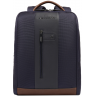 Рюкзак мужской PIQUADRO BRIEF2 темно-синий/коричневый нейлон/кожа CA4818BR2/BLUCU