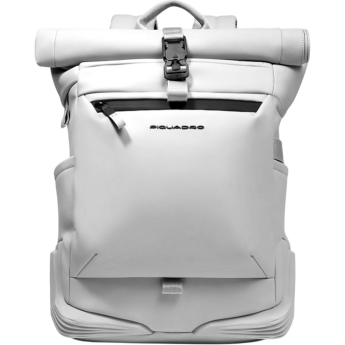 Рюкзак мужской PIQUADRO CORNER 2.0 CA6291C2OW/BI роллтоп белый