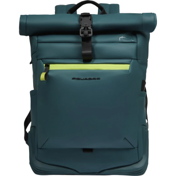 Рюкзак мужской PIQUADRO CORNER 2.0 CA6291C2OW/OT роллтоп бирюзовый