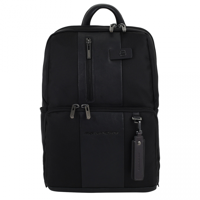 Рюкзак PIQUADRO BRIEF2 черный нейлон кожа CA3214BR2/N
