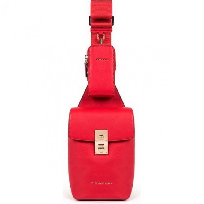 Рюкзак слинг женский PIQUADRO DAFNE BUSINESS красный CA5513DF/R