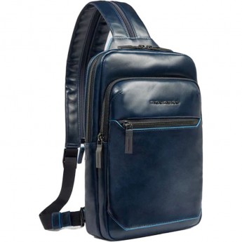 Рюкзак слинг мужской PIQUADRO BLUE SQUARE CA6589B2/BLU2 темно-синий