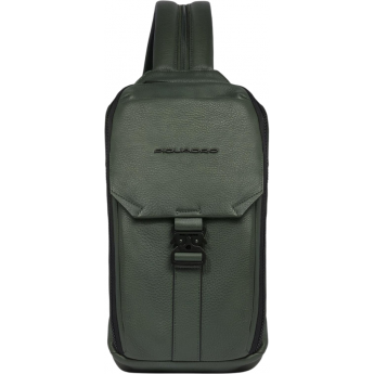 Рюкзак слинг мужской PIQUADRO THAN CA6616S135/VE хаки кожа Рюкзак слинг мужской PIQUADRO THAN CA6616S135/VE хаки кожа